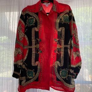 Oversized Gucci Style Button Down